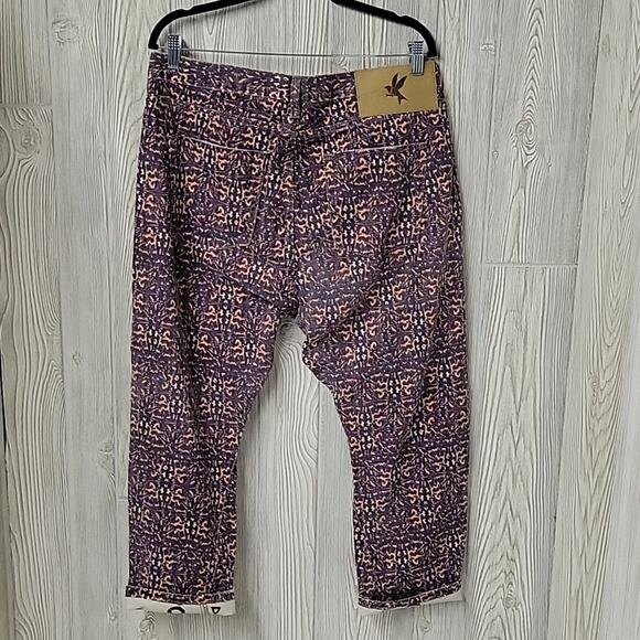 One Teaspoon Azteca Leopard Tapered Denim Jeans Womens Size 29 NWT - Picture 4 of 15